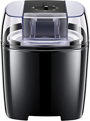 Heladera Máquina de Helados, 1.5L, Sorbete en 15 a 30 Minutos, Helado de Frutas, Yogur Helado Incluye Receta y Cuchara de Helado, Fácil de Limpiar, Ne