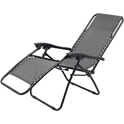 CAREMiLLE Gravity Chair - Sillón reclinable Plegable de Recambio de Tela de Malla para Tumbona al Aire Libre, Solo Cojines para Tumbona, Gris Oscuro