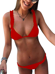 UMIPUBO Mujer Conjunto de Bikini de Dos Piezas Bañador Trajes de Baña Bikini de Mujer Conjunto de 2 Piezas de Cuello Halter Traje de baño Bañador Divi en oferta