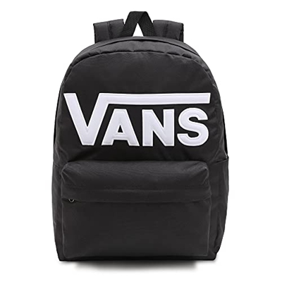 Vans Old Skool Drop V Backpack, Mochila Unisex Adulto, Blanco Y Negro, Talla única