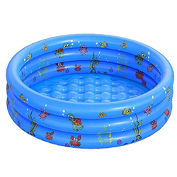 Aiyrchin Piscina Inflable, Piscina Remera, Niños Y Familia, sobre El Suelo, Patio Trasero, Azul Exterior 130x40cm en oferta