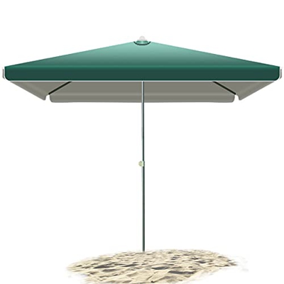 OOOMG Sombrillas De Jardín Rectangulares Sombrilla De Mesa De Mercado Al Aire Libre 2 M * 2 M Sombrillas De Patio, Protección UV, Base No Incluida