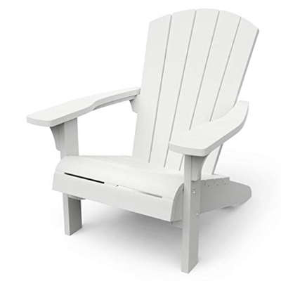 Keter Troy Adirondack Silla de jardín, Blanco