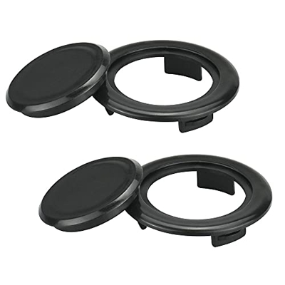 ANTHYTA 2 PCS Anillo de Agujero de Sombrilla Anillo de Mesa de Patio de Plástico Anillos para Orificios para Sombrilla con Tapas Anillo de Agujero de 