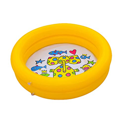 FISEYU Piscina inflable, gruesa piscina redonda de PVC para niños, bebé, para exteriores, patio, jardín, centro de natación al aire libre, color amari en oferta
