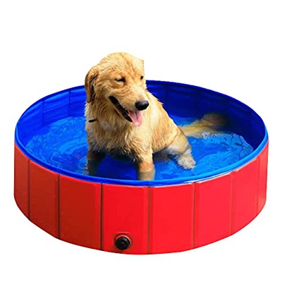 JIAYING Piscina para Perros Piscina Interior para Exteriores Piscina Duradera para Perros, Piscina para Niños Plegable Piscina Antideslizante Piscina,