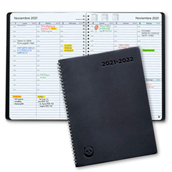 Agenda 2021 2022 con Vista Semanal – Planificador 2021 2022 Semana Vista – Diario Espiral que Inspira Productividad - Intervalos de 30 minutos - Julio características