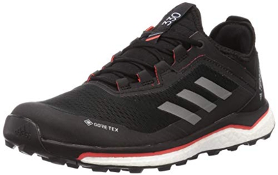 adidas Terrex Agravic Flow GTX, Zapatillas de Running Hombre, NEGBÁS/Gricua/Rojsol, 48 EU