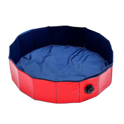 Maoviwq Piscina al aire libre portátil Mascotas Bañera de perro Piscina plegable Bañera Decoración para interior exterior piscina fiesta en oferta