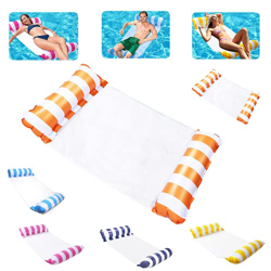 Sunshine smile Hamaca de Agua,Hamaca Flotante,Cama Flotante de Agua Plegado,Piscina Tumbona Hamaca,Multiusos Hamaca de natación,Tumbona Hinchable Colc características
