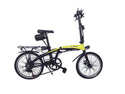 Helliot Bikes ByHelliot01 Bicicleta Eléctrica Plegable, Unisex Adulto, Amarillo/Negro, Estándar características