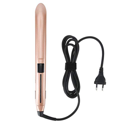 Plancha de pelo profesional, plancha de pelo de cerámica para planchas y rizos, plancha de doble voltaje con led((Enchufe de la UE 110 ~ 240V)) precio
