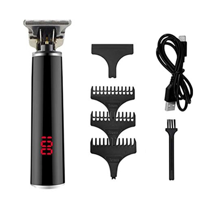 GeekerChip Cortapelos Profesional Hombre,Cortapelos Profesional Hombre Cortador de Pelo,1400mAh Batería,con 3 Peines Guía,Inalámbrico Recargable y Pru