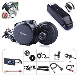 Junstar 8fun Bafang BBSHD BBS03 48V 1000W Kit de conversión de Bicicleta eléctrica de Medio Motor con batería E-Bike Batería de Litio Hailong 11.6Ah / en oferta