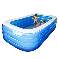 Maoviwq Piscina al aire libre 305cm 4 capas de la familia inflable piscina PVC interior para niños adultos natación para interior exterior piscina fie características