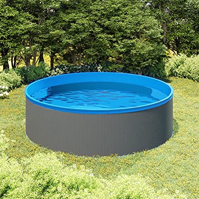 Fest-night Piscina Desmontable Tubular Power Steel 350x90 cm con con Skimmer Colgante y Bomba, Depuradora de Cartucho de 1700 l/h