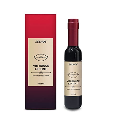 HHHJ Pintalabios Mate Líquido Pintalabios Duradero Impermeable A Prueba de Manchas Moda portátil Brillos Labiales Lápiz Labial de Vino Tinto Creativo