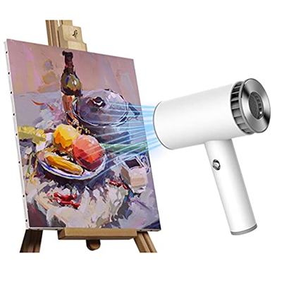 MUYEY Secador de Pelo inalámbrico USB Secador de Pelo de Viaje portátil 2000mAh secador de Pelo inalámbrico Recargable, Adecuado para Pintar Arte/Fami