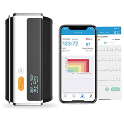 Wellue Armfit Plus Tensiómetro de Brazo Digital con Función de ECG, Monitor para la Presión Arterial, APP de Conexión Bluetooth para iOS y Android precio