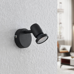 ELC Simano foco LED, negro, 1 luz en oferta