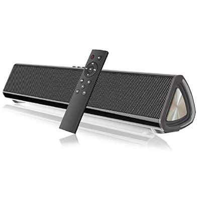 Barra de sonido para TV, altavoz portátil Bluetooth 5.0, sistema estéreo con cable e inalámbrico, barra de sonido para cine en casa con subwoofer mand