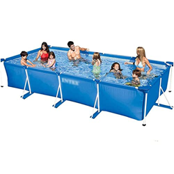 piscina Soporte, Patio Azul, Niños Multi-Persona Gran Aire Libre, Plegable Rectangular Engrosada (Color : Blue, Size : 300 * 200 * 75cm) precio