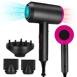 HALOVIE Secador de Pelo Profesional 2000W Potente Secador de Cabello Función Iónico 3 Ajustes de Temperatura con Difusor y 2 Boquillas Concetradora de en oferta