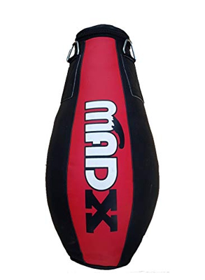 MADX - Saco de boxeo con forma de lágrima de maíz y cadena para colgar