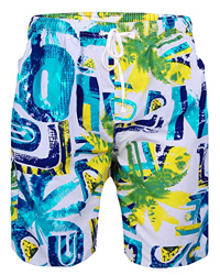 Sykooria Bañador para Hombre Impresión 19D de Cortos Secado Rápido Swim Shorts Ligero Baño Playa Shorts S-XXL precio