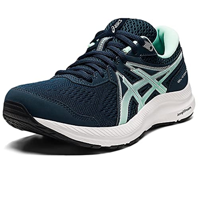 Asics Gel-Contend 7, Zapatillas para Correr Mujer, French Blue/Fresh Ice, 41.5 EU