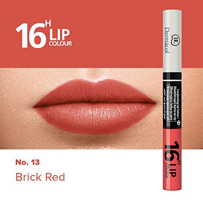 Dermacol DC Juego de Lápiz Labial y Brillo 2 en 1 - Larga Duración 16H | Pintalabios Voluminizador y Gloss Brillante | Maquillaje Waterproof Permanent