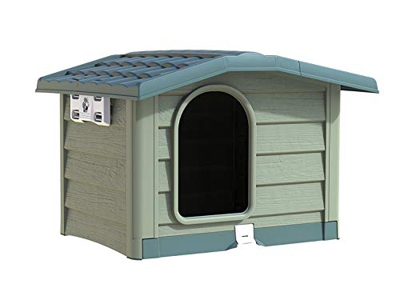 Bama caseta Perros Resina Bungalow Maxi Large Verde Talla Grande 110 X 94 X 77 