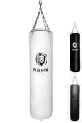 FIGHTR® Saco de Boxeo Premium - Gran Comodidad de golpeo y Muy Robusto | Saco de Boxeo Colgante sin Relleno/con Relleno 120x35cm Incl. Cadena Pesada p precio