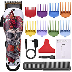 Cosyonall Máquina Inalámbrico Cortar Pelo, Cortapelos Hombre Profesional, Recortadora Eléctrica Pelo Barba Kit, Carga USB, con 8 Peines Guía Maquina C precio