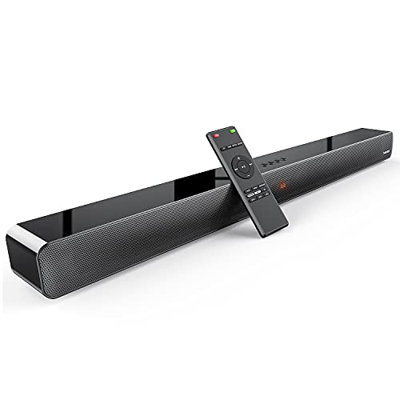Barra de Sonido para Dispositivos de TV, 2.0 Canales, 100 W, Altavoz con subwoofer Integrado, Sonido Envolvente 3D, 9 Modos de ecualización, soporta B