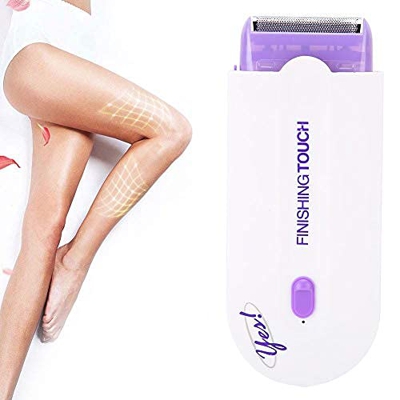 Depiladora para mujeres, mini depiladora eléctrica portátil con 2 cabezales de corte para labio, axila, brazo, línea de bikini, pierna(EU)