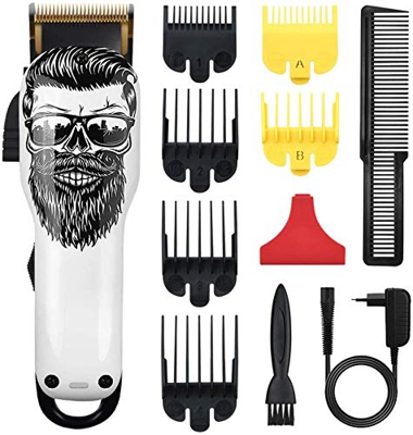 Cosyonall Cortapelos profesional para hombre, mujer, hombre, niños, cortadora de pelo inalámbrica recargable, set de corte de pelo (02)