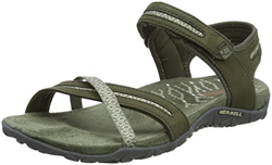 Merrell Terran Cross II, Sandalia con Pulsera Mujer, Verde Dusty Olive, 38 EU en oferta