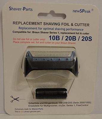 Reemplazo alternativo de la cuchilla de afeitar eléctrica Braun y cuchilla (cuchilla) 10B / 20B / 20S / 20R (este no es un artículo original de Braun)