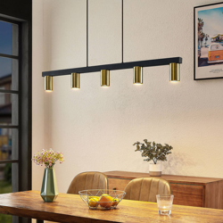 Lindby Baliko lámpara colgante, 5 luces, latón en oferta