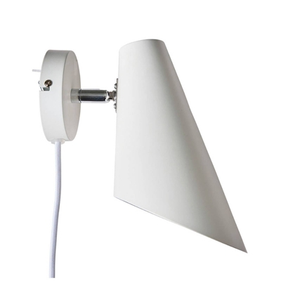 Dyberg Larsen Cale aplique altura 24,5 cm blanco
