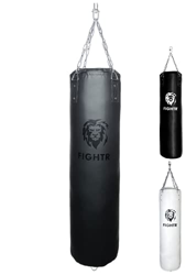 FIGHTR® Saco de Boxeo Premium - Gran Comodidad de golpeo y Muy Robusto | Saco de Boxeo Colgante sin Relleno/con Relleno 120x35cm Incl. Cadena Pesada p precio