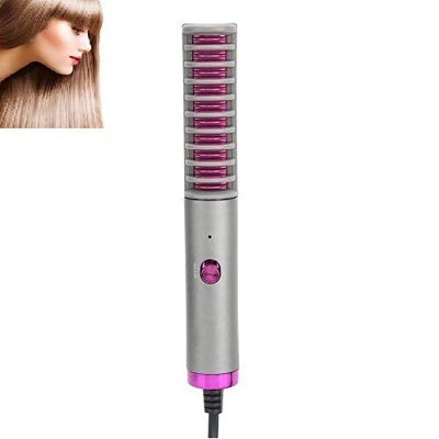 Cepillo Alisador De Pelo, Cepillo Secador Mini plancha de pelo multifuncional peine para alisar el cabello portátil para Todo Tipo del Pelo Reducir la