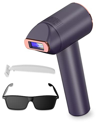 KENSEN Depiladora de Luz Pulsada IPL, Dispositivo de Depilación Profesional Sin Dolor, 5 Niveles de Energía, 2 Modos, para Cara/Cuerpo/Bikini/Axilas