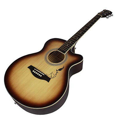 JTRHD Guitarra acustica 40 Pulgadas Guitarra Instrumento Popular Sunset Guitarra Color Universal for Principiantes Estudiante para Adultos y niños (Co