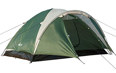 Tante Tina Semoo - Tienda de campaña Ligera Viene con Bolsa portátil para 3-4 Personas - Doble Capa - para 3 Estaciones - Beige/Verde