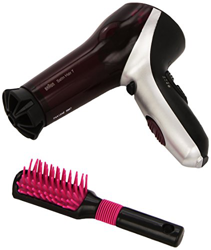 Theo Klein-5867 secador de pelo braun satín hair 7" con cepillo gratuito, juguete, multicolor, 3-5 años (5867) características