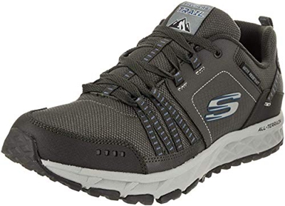 Skechers - Zapatillas de senderismo Escape Plan, para hombre, color Plateado, talla 40 EU