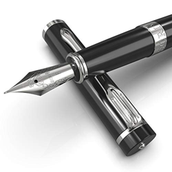 SCRIVI PENS Juego de pluma estilográfica [Punta fina], Colección Clásica; Obsequio Caso; 2 cartuchos de tinta, Convertidor de recarga de tinta, Caligr en oferta