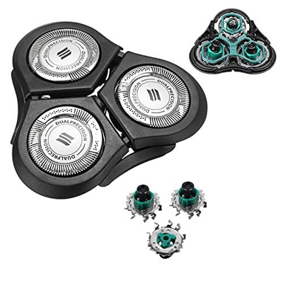 CORABLADE RQ11 cabezal de repuesto Compatible con Philips Norelco sensoTouch 2D (REMPLAZO DEL TOPE DE LA CABEZA SOLAMENTE)